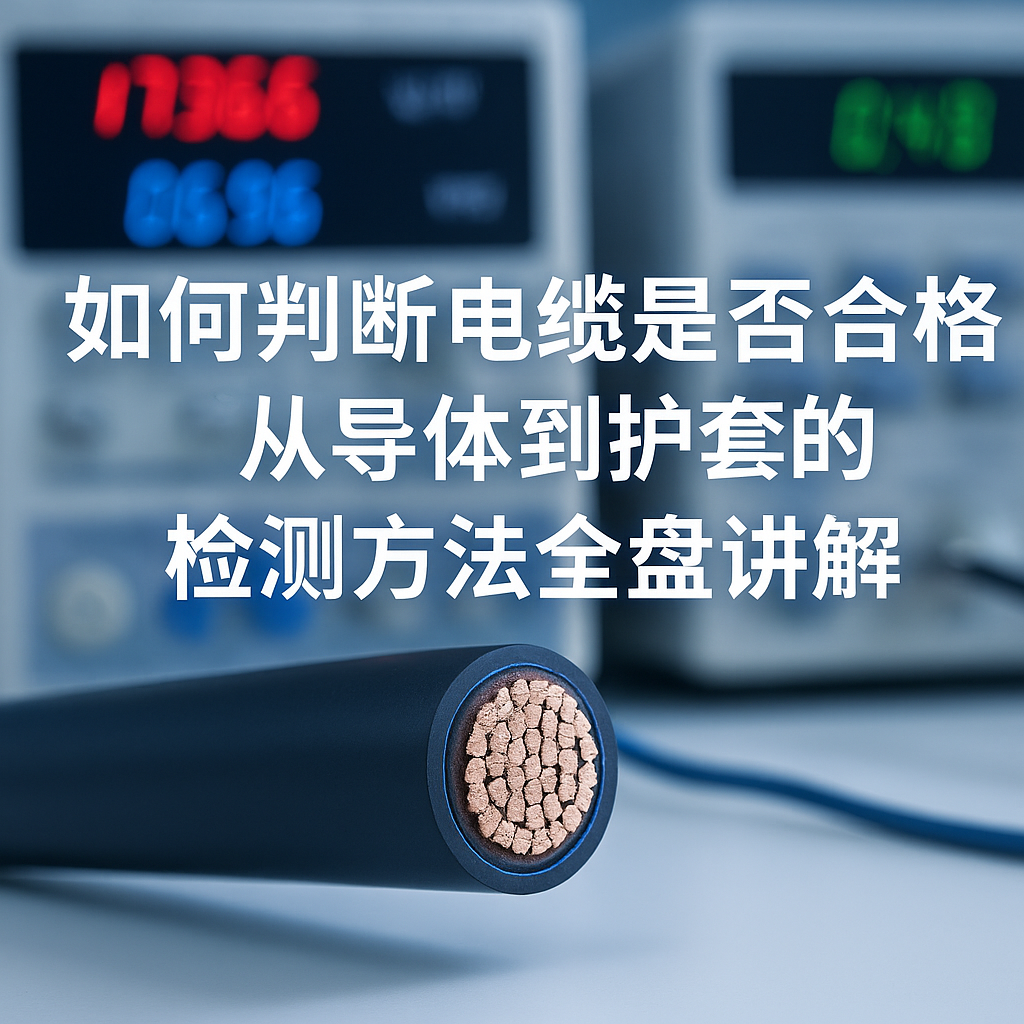 怎样判断电缆是否及格？从导体到护套的检测要领通盘解说