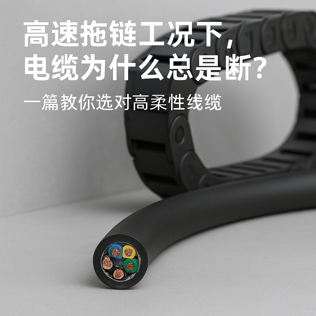 高速拖链工况下，电缆为什么总是断？一篇教你选对高柔性线缆